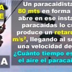 🟢 Problema Resuelto de CINEMÁTICA CAIDA LIBRE | Cuanto tiempo tarda en CAER un Paracaidista de un HELICOPTERO? 🪂🚁