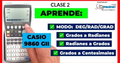 ▷ TUTORIAL Calculadora CASIO 9860 GII:【Cómo CONVERTIR SEXAGESIMALES, RADIANES y GRADIANES】🤓🧮